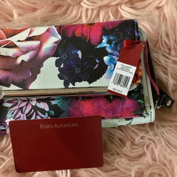 New wallet Enzo Angiolini color under water floral - Picture 1 of 5